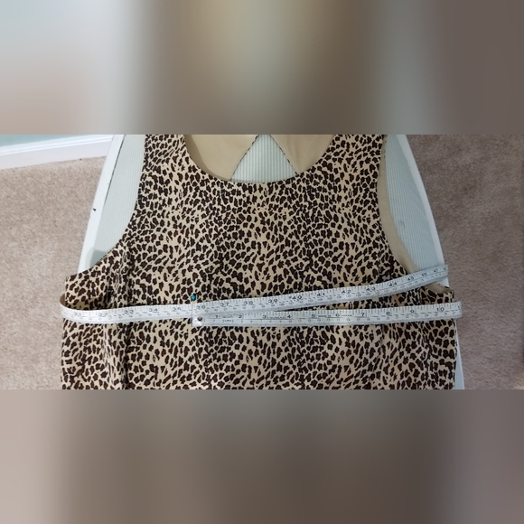 Vintage 90s Maggy London Silk Leopard Print Sheath Dress - Picture 10 of 12